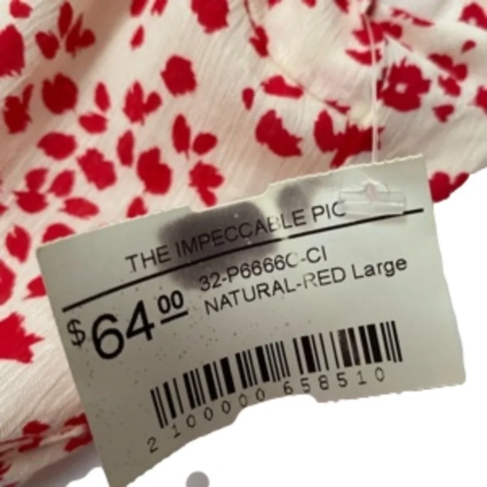 Red & white romper. The Impeccable Pig, size large. - Picture 4 of 4